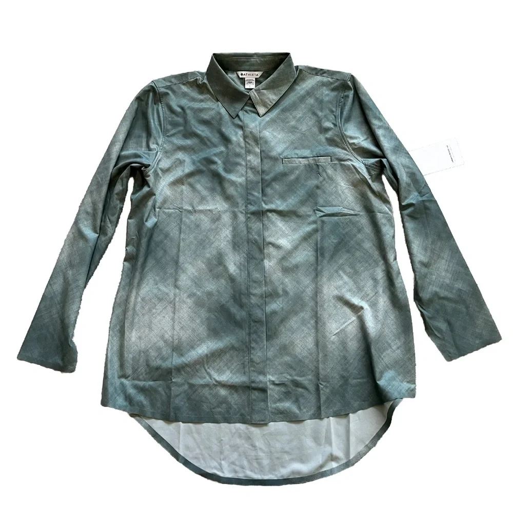 ATHLETA NWT URBANITE TOP SIZE LARGE SPORTY ACTIVE ATHLEISURE OUTDOORS - Picture 1 of 8